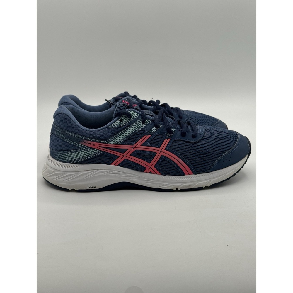 Asics Womens Gel Contend 6 1012A570 Blue‎ Running Shoes Sneakers Size 7.5